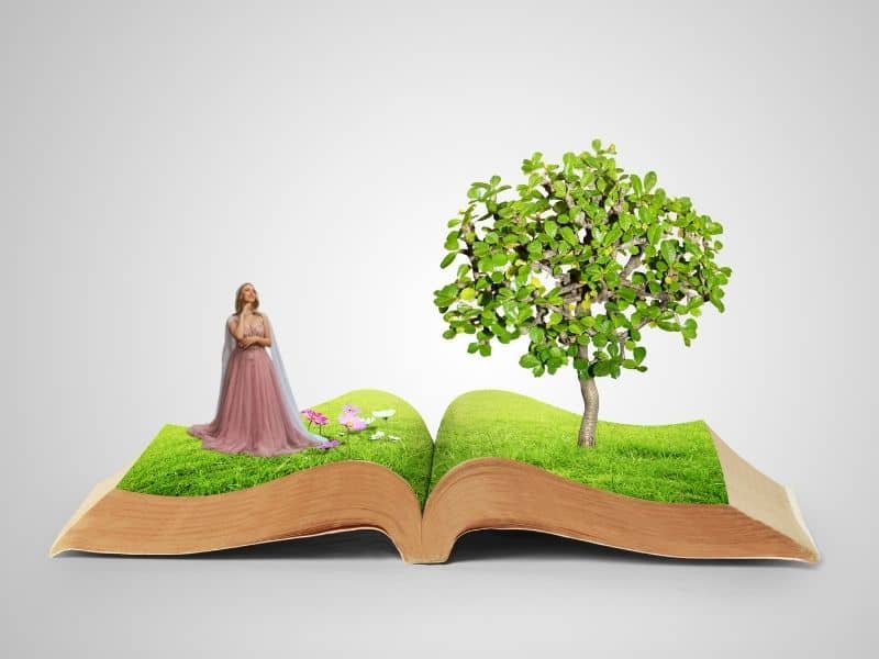 mesekönyv és fa és hercegnő önismereti feladathoz