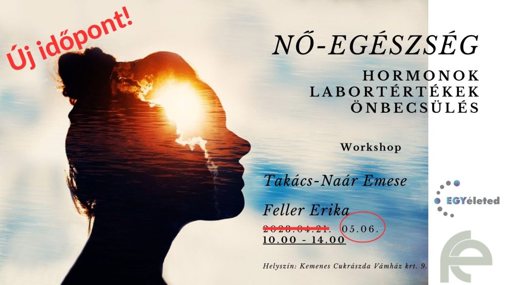 NŐ-EGÉSZSÉG workshop: hormonok, labortértékek, önbecsülés